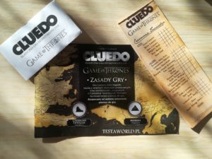 Recenzja gry detektywistycznej Cluedo wersja Gra o Tron