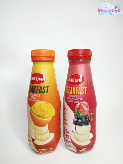 Fortuna Breakfast Czerwona butelka Zółta